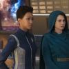"Point of Light"  -- Ep #203 - Pictured (l-r): Sonequa Martin-Green as Commander Michael Burnham; Mia Kirshner as Amanda Grayson of the CBS All Access series STAR TREK: DISCOVERY. Photo Cr: Michael Gibson/CBS ÃÂ© 2018 CBS Interactive. All Rights Reserved.