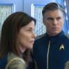 "Project Daedalus" -- Ep#209 -- Pictured (l-r): Jayne Brook as Admiral Cornwell; Anson Mount as Captain Pike of the CBS All Access series STAR TREK: DISCOVERY. Photo Cr: Michael Gibson/CBS ÃÂ©2018 CBS Interactive, Inc. All Rights Reserved.