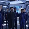 "Such Sweet Sorrow" -- Ep#213 -- Pictured (l-r): Anthony Rapp as Stamets; Doug Jones as Saru; Shazad Latif as Tyler; Ethan Peck as Spock; Ronnie Rowe as Bryce; Oyin Oladejo as Owosekun; Patrick Kwok-Choon as Rhys; 	 Mary Wiseman as Tilly of the CBS All Access series STAR TREK: DISCOVERY. Photo Cr: Ben Mark Holzberg/CBS ÃÂ©2018 CBS Interactive, Inc. All Rights Reserved.