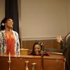 STAR: Pictured L-R: Guest stars Brandy Norwood, Patti LaBelle and Queen Latifah in the "Take it to Church" episode of STAR airing Wednesday, April 4 (9:00-10:00 PM ET/PT) on FOX. ©2018 Fox Broadcasting Co. CR: Jace Downs/FOX