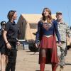 "Red Faced" -- Personal and professional stress get the better of Kara when she goes too far during a training exercise against Red Tornado, a military cyborg commissioned by Lucy Lane\'s father, General Sam Lane, on SUPERGIRL, Monday, Nov. 30 (8:00-9:00 PM, ET) on the CBS Television Network. Pictured left to right: Jenna Dewan-Tatum, Chyler Leigh, Melissa Benoist, Glenn Morshower and David Harewood Photo: Darren Michaels/CBS ÃÂ©2015 CBS Broadcasting, Inc. All Rights Reserved