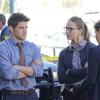 "Childish Things" -- Kara (Melissa Benoist, center) does her best to support Winn (Jeremy Jordan, left) when his father, the supervillain Toyman, breaks out of prison and seeks out his son for unknown reasons, on SUPERGIRL, Monday, Jan. 18 (8:00-9:00 PM, ET/PT) on the CBS Television Network.  Also pictured: Emma Caulfield (right) Photo: Monty Brinton/CBS ÃÂ©2015 CBS Broadcasting, Inc. All Rights Reserved