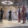"Worlds Finest" -- Kara gains a new ally when the lightning-fast superhero The Flash suddenly appears from an alternate universe and helps Kara battle Siobhan, aka Silver Banshee, and Livewire in exchange for her help in finding a way to return him home, on SUPERGIRL, Monday, March 28 (8:00-9:00 PM, ET/PT) on the CBS Television Network. Pictured left to right: Jenna Dewan-Tatum, Melissa Benoist, Grant Gustin and Jeremy Jordan,  Photo: Robert Voets/Warner Bros. Entertainment Inc. ÃÂ© 2016 WBEI. All rights reserved.