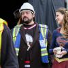 Supergirl -- "Supergirl Lives" -- Image SPG209a_BTS_0465.jpg -- Pictured (L-R): Kevin Smith and Melissa Benoist as Kara/Supergirl -- Photo: Robert Falconer/The CW -- ÃÂ© 2017 The CW Network, LLC. All Rights Reserved