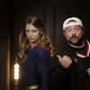 Supergirl -- "Supergirl Lives" -- Image SPG209a_BTS_0562.jpg -- Pictured: (L-R) Melissa Benoist as Kara/Supergirl and Kevin Smith -- Photo: Robert Falconer/The CW -- ÃÂ© 2017 The CW Network, LLC. All Rights Reserved