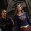Supergirl -- "Supergirl Lives" -- Image SPG209b_0410.jpg -- Pictured: (L-R) Chris Wood as Mike/Mon-El, Melissa Benoist as Kara/Supergirl and Harley Quinn Smith as Izzy -- Photo: Robert Falconer/The CW -- ÃÂ© 2017 The CW Network, LLC. All Rights Reserved