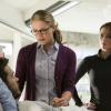 Supergirl -- "Wake Up" -- SPG307a_0289.jpg -- Pictured (L-R): Chris Wood as Mike/Mon-El, Melissa Benoist as Kara, and Chyler Leigh as Alex Danvers -- Photo: Michael Courtney/The CW -- ÃÂ© 2017 The CW Network, LLC. All Rights Reserved