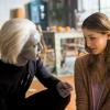 Supergirl -- "Legion of Superheroes" -- Image Number: SPG310a_0182.jpg -- Pictured (L-R): Jesse Rath as Brainiac 5 and Melissa Benoit as Kara -- Photo: Diyah Pera/The CW -- ÃÂ© 2018 The CW Network, LLC. All rights reserved.