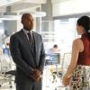Supergirl -- "Fallout" -- Image Number: SPG402a_0242b.jpg -- Pictured (L-R): Mehcad Brooks as James Olsen/Guardian and Nicole Maines as Nia Nal -- Photo: Bettina Strauss/The CW -- ÃÂ© 2018 The CW Network, LLC. All Rights Reserved.
