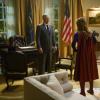 Supergirl -- "What\'s So Funny About Truth, Justice and The American Way?" -- Image Number: SPG413a_0650b.jpg -- Pictured (L-R): Bruce Boxleitner as President Baker and Melissa Benoist as Kara/Supergirl -- Photo: Sergei Bachlakov/The CW -- ÃÂ© 2019 The CW Network, LLC. All Rights Reserved.