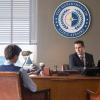Supergirl -- "All About Eve" -- Image Number: SPG417b_0315_f.r.jpg -- Pictured (L-R): Sam Witwer as Ben Lockwood/Agent Liberty and Graham Verchere as George Lockwood -- Photo: Bettina Strauss/The CW -- ÃÂ© 2019 The CW Network, LLC. All Rights Reserved.