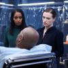 Supergirl -- "American Dreamer" -- Image Number: SPG419b_0015b.jpg -- Pictured (L-R): Azie Tesfai as Kelly Olsen, Mehcad Brooks as James Olsen/Guardian and Katie McGrath as Lena Luthor -- Photo: Diyah Pera/The CW -- ÃÂ© 2019 The CW Network, LLC. All Rights Reserved.