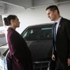 Supergirl -- "Red Dawn" -- Image Number: SPG421c_0132b.jpg -- Pictured (L-R): Katie McGrath as Lena Luthor and Sam Witwer as Ben Lockwood/Agent Liberty -- Photo: Sergei Bachlakov/The CW -- ÃÂ© 2019 The CW Network, LLC. All Rights Reserved.