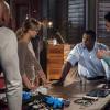 Supergirl -- "Stranger Beside Me" -- Image Number: SPG502a_0094b.jpg -- Pictured (L-R): Mehcad Brooks as James Olsen/Guardian, Melissa Benoist as Kara/Supergirl, David Harewood as Hank Henshaw/JÕonn JÕonzz and Jesse Rath as Brainiac-5 -- Photo: Dean Buscher/The CW -- © 2019 The CW Network, LLC. All Rights Reserved.