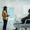 Supergirl -- "Stranger Beside Me" -- Image Number: SPG502a_0395b.jpg -- Pictured (L-R): Azie Tesfai as Kelly Olsen and David Harewood as Hank Henshaw/JÕonn JÕonzz -- Photo: Dean Buscher/The CW -- © 2019 The CW Network, LLC. All Rights Reserved.