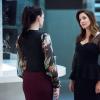 Supergirl -- "Stranger Beside Me" -- Image Number: SPG502b_0412b.jpg -- Pictured (L-R): Katie McGrath as Lena Luthor and Julie Gonzalo as Andrea Rojas -- Photo: Dean Buscher/The CW -- © 2019 The CW Network, LLC. All Rights Reserved.
