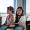 Supergirl -- "Blurred Lines" -- Image Number: SPG503b_0039b.jpg -- Pictured (L-R): Melissa Benoist as Kara/Supergirl and Nicole Maines as Nia Nal/Dreamer -- Photo: Dean Buscher/The CW -- © 2019 The CW Network, LLC. All Rights Reserved.