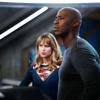Supergirl -- "Blurred Lines" -- Image Number: SPG503a_0339b.jpg -- Pictured (L-R): Melissa Benoist as Kara/Supergirl and Mehcad Brooks as James Olsen/Guardian -- Photo: Dean Buscher/The CW -- © 2019 The CW Network, LLC. All Rights Reserved.