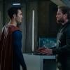 Supergirl -- "Crisis on Infinite Earths: Part One" -- Image Number: SPG509b_0276r.jpg -- Pictured (L-R): Tyler Hoechlin as Clark Kent/Superman and Stephen Amell as Oliver Queen/Green Arrow -- Photo: Katie Yu/The CW -- © 2019 The CW Network, LLC. All Rights Reserved.