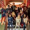 Supergirl -- ÒCrisis On Infinite Earths: Part OneÒ -- Image Number: SPG509b_BTS_0440r.jpg -- Pictured (L-R): Melissa Benoist as Kara/Supergirl, Brandon Routh as Ray Palmer/Atom, Stephen Amell as Oliver Queen/Green Arrow, Ruby Rose as Kate Kane/Batwoman, Chyler Leigh as Alex Danvers, Grant Gustin as The Flash, David Harewood as Hank Henshaw/JÕonn JÕonzz, Jesse Rath as Brainiac-5, (Bottom Row: Audrey Marie Anderson as Harbinger, Katherine McNamara as Mia, Caity Lotz as Sara Lance/White Canary, Tyler Hoechlin as Clark Kent/Superman and Bitsie Tulloch as Lois Lane -- Photo: Katie Yu/The CW -- © 2019 The CW Network, LLC. All Rights Reserved.