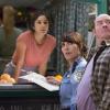 "What the Truck?" -- Arthur\'s business is threatened when Sofia (Diane Guerrero), an ambitious young entrepreneur, parks her organic food truck in front of the donut shop, becoming a hit with his customers and catching Franco\'s eye. Also, Franco grows frustrated trying to follow his dream of going to college, on the second season premiere of SUPERIOR DONUTS, Monday, Oct. 30 (9:00-9:30 PM, ET/PT) on the CBS Television Network.  Pictured L-R: Diane Guerrero as Sofia, Katey Sagal as Randy, and David Koechner as Tush Photo: Jessica Brooks/CBS ÃÂ©2017 CBS Broadcasting, Inc. All Rights Reserved