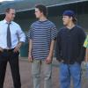 SURVIVING JACK: Frankie (Connor Buckley, second from L), Mikey (Tyler Foden, third from L) and   George (Kevin Hernandez, R) ask Jack (Christopher Meloni, L) to coach them for varsity baseball tryouts in the &quot;Gonna Make You Sweat&quot; episode of SURVIVING JACK airing Thursday, April 3 (9:30-10:00 PM ET/PT) on FOX. &#xa9;2014 Fox Broadcasting Co. CR: Carin Baer/FOX