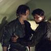 The 100 -- "Reapercussions" -- Image: HU203a_0193 -- Pictured (L-R): Thomas McDonell as Finn and Bob Morley as Bellamy -- Photo: Cate Cameron /The CW -- ÃÂ© 2014 The CW Network, LLC. All Rights Reserved