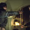 The 100 -- "Reapercussions" -- Image: HU203a_0274-- Pictured (L-R): Thomas McDonell as Finn and Bob Morley as Bellamy -- Photo: Cate Cameron /The CW -- ÃÂ© 2014 The CW Network, LLC. All Rights Reserved