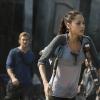 The 100 -- "Many Happy Returns" -- Image: HU204b_0207-- Pictured (L-R): Steve Talley as Wick and Lindsey Morgan as Raven -- Photo: Cate Cameron/The CW -- ÃÂ© 2014 The CW Network, LLC. All Rights Reserved