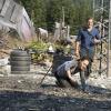 The 100 -- "Many Happy Returns" -- Image: HU204b_0270 -- Pictured (L-R): Lindsey Morgan as Raven and Steve Talley as Wick -- Photo: Cate Cameron/The CW -- ÃÂ© 2014 The CW Network, LLC. All Rights Reserved