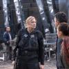 The 100 -- "Many Happy Returns" -- Image: HU204b_0315 -- Pictured (L-R): Kendall Cross as Byrne, Alessandro Juliani as Sinclair, Lindsey Morgan as Raven, and Steve Talley as Wick -- Photo: Cate Cameron/The CW -- ÃÂ© 2014 The CW Network, LLC. All Rights Reserved