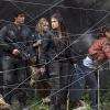 The 100 -- "Human Trials" -- Image: HU205B_0026 -- Pictured (L-R): Bob Morley as Bellamy, Eliza Taylor as Clarke, Marie Avgeropoulos as Octavia, and Lindsey Morgan as Raven -- Photo: Cate Cameron/The CW -- ÃÂ© 2014 The CW Network, LLC. All Rights Reserved The 100 -- "Human Trials" -- Image: HU205B_0026 -- Pictured (L-R): Bob Morley as Bellamy, Eliza Taylor as Clarke, Marie Avgeropoulos as Octavia, and Lindsey Morgan as Raven -- Photo: Cate Cameron/The CW -- ÃÂ© 2014 The CW Network, LLC. All Rights Reserved