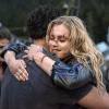 The 100 -- "Human Trials" -- Image: HU205B_0257 -- Pictured (L-R): Bob Morley as Bellamy and Eliza Taylor as Clarke -- Photo: Cate Cameron/The CW -- ÃÂ© 2014 The CW Network, LLC. All Rights Reserved