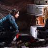 The 100 -- "Spacewalker" -- Image: HU208a_0139 -- Pictured (L-R): Thomas McDonell as Finn and Eliza Taylor as Clarke -- Photo: Diyah Pera/The CW -- ÃÂ© 2014 The CW Network, LLC. All Rights Reserved