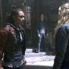 The 100 -- "Remember Me" -- Image: HU209B_0145 -- Pictured (L-R): Lindsey Morgan as Raven and Eliza Taylor as Clarke -- Photo: Carole Segal /The CW -- ÃÂ© 2015 The CW Network, LLC. All Rights Reserved