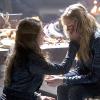 The 100 -- "Remember Me" -- Image: HU209B_0188 -- Pictured (L-R): Paige Turco as Abby and Eliza Taylor as Clarke -- Photo: Carole Segal /The CW -- ÃÂ© 2015 The CW Network, LLC. All Rights Reserved
