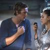 The 100 -- "Bodyguards of Lies" -- Image: HU214A_0199 -- Pictured (L-R): Steve Talley as Wick and Lindsey Morgan as Raven -- Photo: Cate Cameron/The CW -- ÃÂ© 2015 The CW Network, LLC. All Rights Reserved
