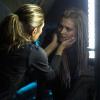 The 100 -- "Hakeldama" -- Image HU305b_0211 -- Pictured (L-R): Paige Turco as Abby and Eliza Taylor as Clarke -- Credit: Cate Cameron/The CW -- ÃÂ© 2016 The CW Network, LLC. All Rights Reserved