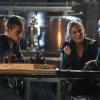 The 100 -- "Bitter Harvest" -- Image HU306a_0340 -- Pictured (L-R): Devon Bostick as Jasper, Paige Turco as Abby, and Isaiah Washington as Jaha -- Credit: Diyah Pera/The CW -- ÃÂ© 2016 The CW Network, LLC. All Rights Reserved
