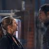 The 100 -- "Bitter Harvest" -- Image HU306a_0425 -- Pictured (L-R): Paige Turco as Abby and Isaiah Washington as Jaha -- Credit: Diyah Pera/The CW -- ÃÂ© 2016 The CW Network, LLC. All Rights Reserved