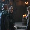 The 100 -- "Bitter Harvest" -- Image HU306b_0236 -- Pictured (L-R): Neil Sandilands as Titus, Alycia Debnam-Carey as Lexa, and Eliza Taylor as Clarke -- Credit: Diyah Pera/The CW -- ÃÂ© 2016 The CW Network, LLC. All Rights Reserved