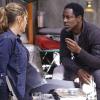 The 100 -- "Fallen" -- Image HU310a_0235 -- Pictured (L-R): Paige Turco as Abby and Isaiah Washington as Jaha -- Credit: Bettina Strauss/The CW -- ÃÂ© 2016 The CW Network, LLC. All Rights Reserved