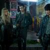 The 100 -- "Demons" -- ImageÃÂ HU312B_0350 -- Pictured (L-R): Eliza Taylor as Clarke, Devon Bostick as Jasper, and Chris Larkin as Monty -- Credit: Diyah Pera/The CW -- ÃÂ© 2016 The CW Network, LLC. All Rights Reserved