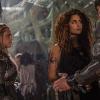 The 100 -- "Red Sky at Morning" -- ImageÃÂ HU314a_0251 -- Pictured (L-R): Eliza Taylor as Clarke, Nadia Hilker as Luna, and Bob Morley as Bellamy -- Credit: Diyah Pera/The CW -- ÃÂ© 2016 The CW Network, LLC. All Rights Reserved