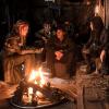 The 100 -- "Red Sky at Morning" -- ImageÃÂ HU314a_0293 -- Pictured (L-R): Eliza Taylor as Clarke, Bob Morley as Bellamy, Marie Avgeropoulos as Octavia, and Devon Bostick as Jasper -- Credit: Diyah Pera/The CW -- ÃÂ© 2016 The CW Network, LLC. All Rights Reserved