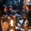 The 100 -- "Red Sky at Morning" -- ImageÃÂ HU314a_0426 -- Pictured (L-R): Marie Avgeropoulos as Octavia, Bob Morley as Bellamy, and Eliza Taylor as Clarke, -- Credit: Diyah Pera/The CW -- ÃÂ© 2016 The CW Network, LLC. All Rights Reserved