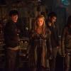 The 100 -- "Red Sky at Morning" -- ImageÃÂ HU314b_0134 -- Pictured (L-R): Bob Morley as Bellamy, Eliza Taylor as Clarke, Devon Bostick as Jasper, and Marie Avgeropoulos as Octavia -- Credit: Diyah Pera/The CW -- ÃÂ© 2016 The CW Network, LLC. All Rights Reserved