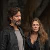 The 100 -- "Echoes" -- Image HU401a_0148 -- Pictured (L-R): Henry Ian Cusick as Kane and Paige Turco as Abby -- Credit: Diyah Pera/The CW -- ÃÂ© 2016 The CW Network, LLC. All Rights Reserved