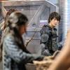 The 100 -- "Heavy Lies The Crown" -- Image HU402b_0111 -- Pictured (L-R): Jonathan Whitesell as Bryan and Bob Morley as Bellamy -- Credit: Robert Falconer/The CW -- ÃÂ© 2017 The CW Network, LLC. All Rights Reserved