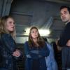 The 100 -- "The Four Horsemen" -- Image HU403a_0283 -- Pictured (L-R): Eliza Taylor as Clarke, Paige Turco as Abby, and Sachin Sahel as Jackson -- Credit: Diyah Pera/The CW -- ÃÂ© 2017 The CW Network, LLC. All Rights Reserved